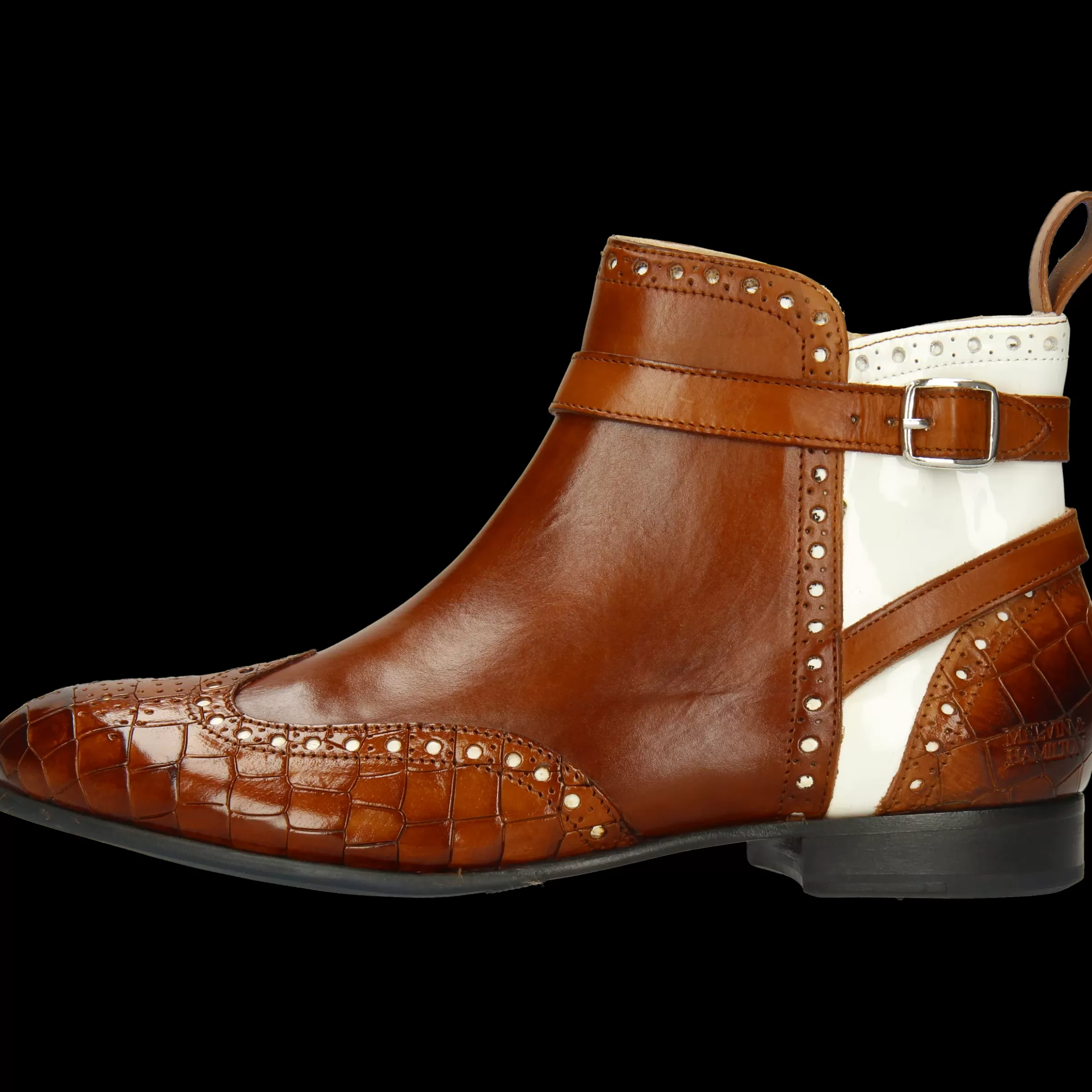 Melvin & Hamilton Enkellaarsjes<Sally 60 Bruin